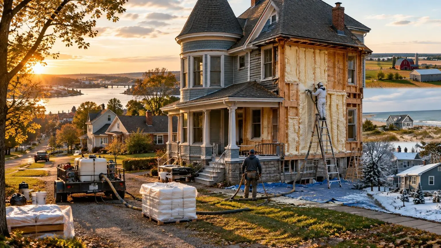 Spray Foam Insulation in Bay City, MI